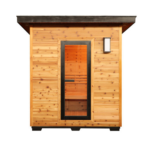 SunRay Saunas Denali 4-Person Contemporary Outdoor Sauna
