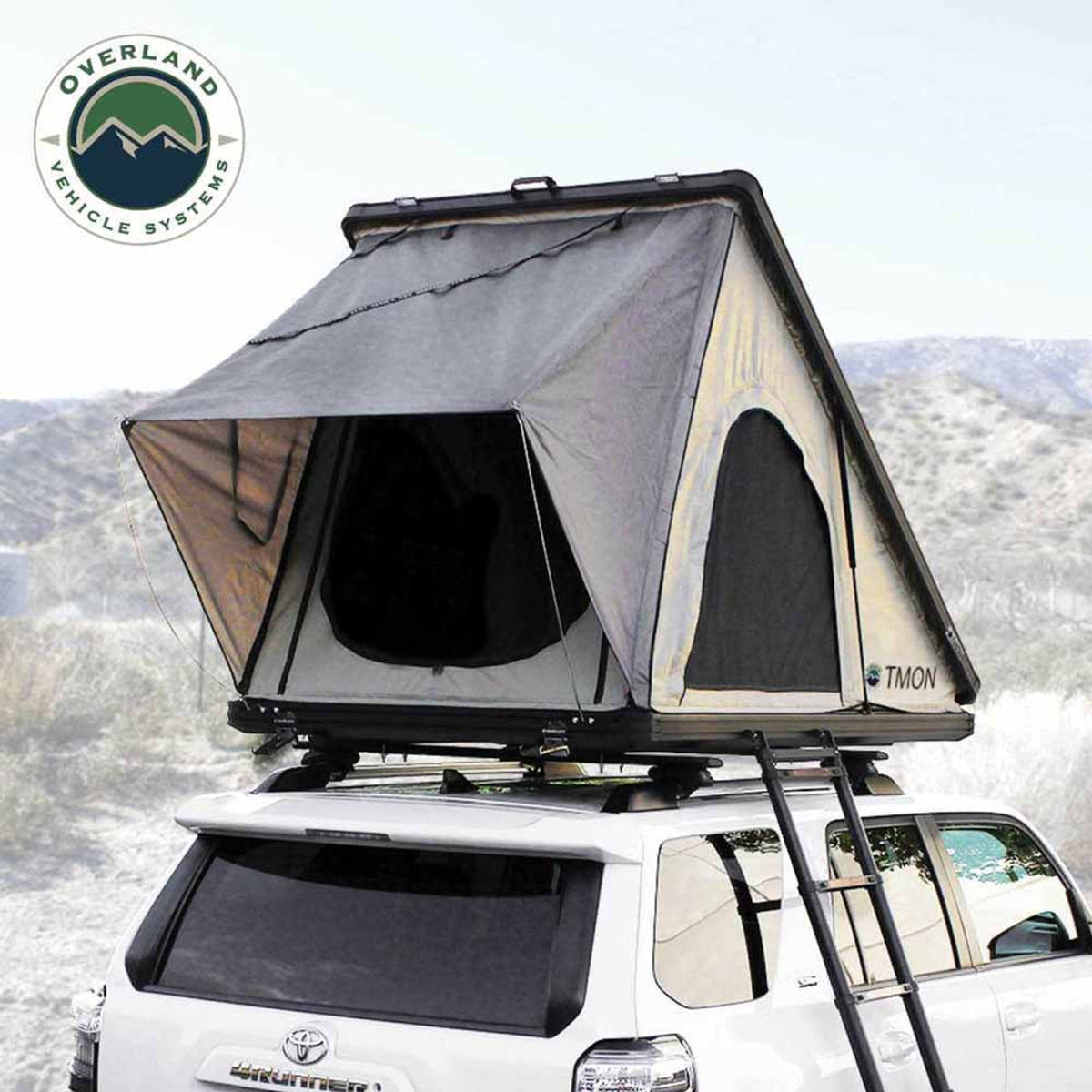 Overland Vehicle Systems LD TMON Clamshell Hard Shell Roof Top Tent