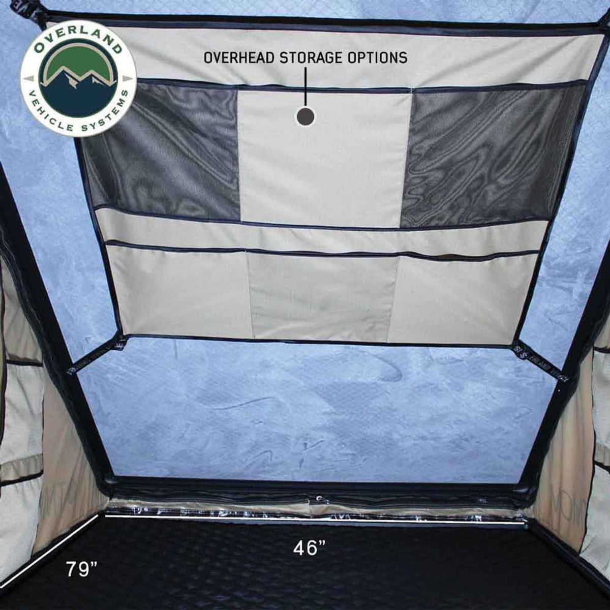 Overland Vehicle Systems LD TMON Clamshell Hard Shell Roof Top Tent