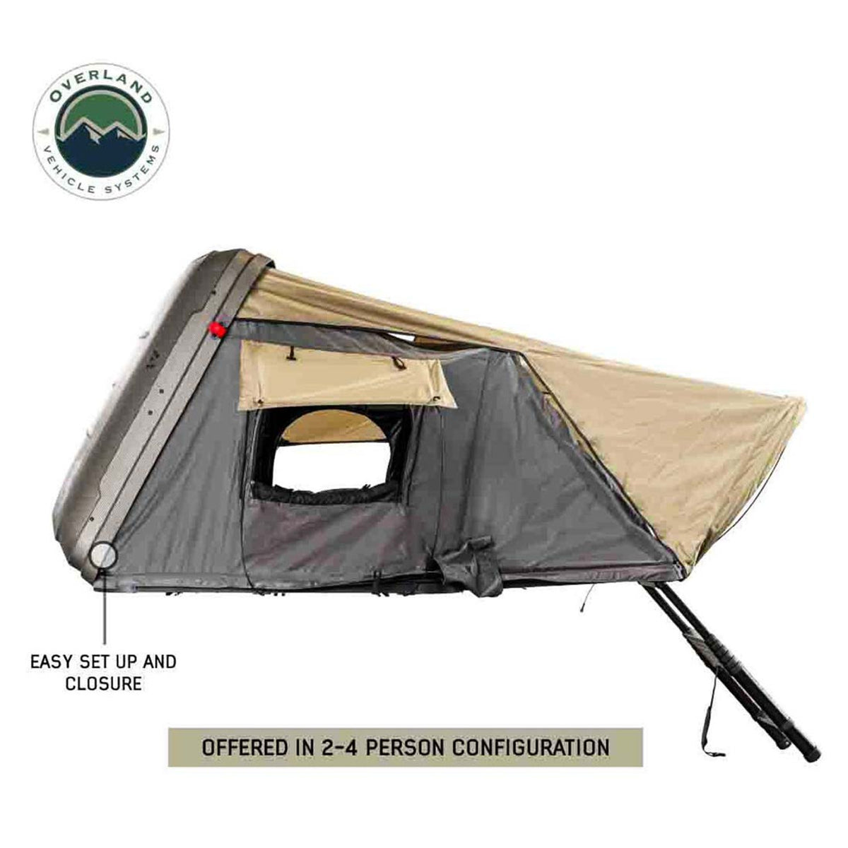 Overland Vehicle Systems HD Bundu Hard Shell Cantilever Roof Top Tent