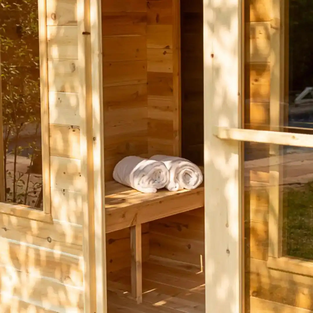 Dundalk LeisureCraft Georgian 6-Person Sauna Cabin with Changeroom