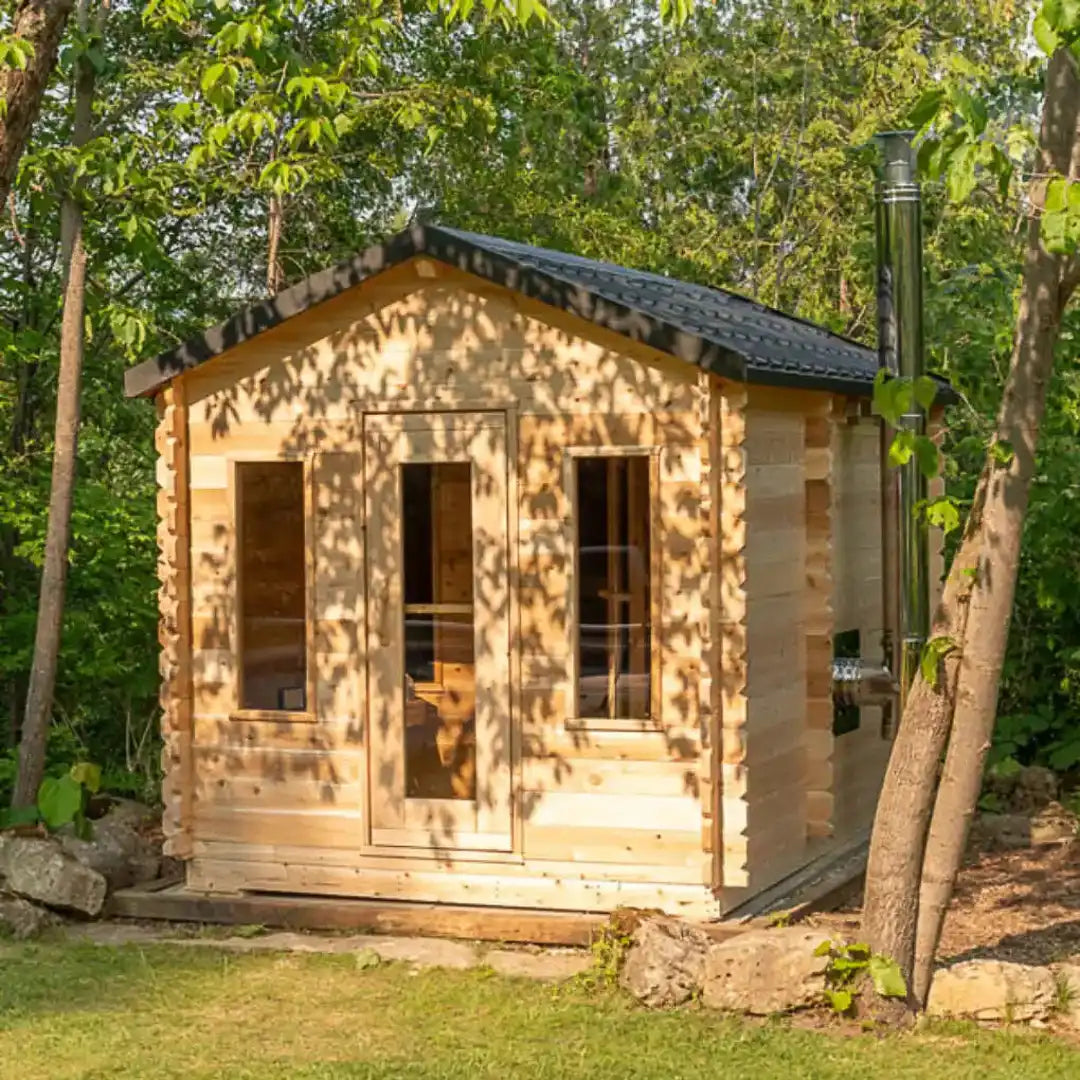 Dundalk LeisureCraft Georgian 6-Person Sauna Cabin with Changeroom