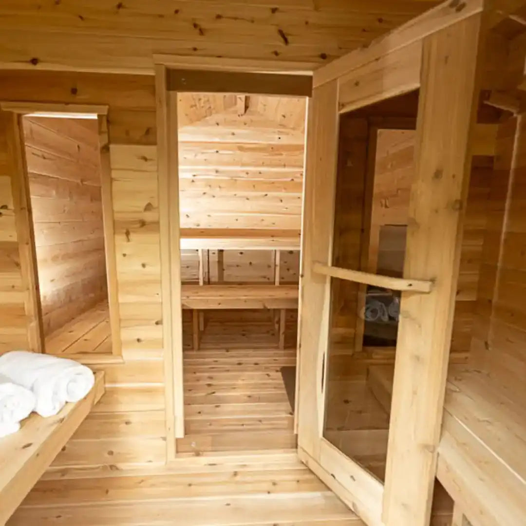 Dundalk LeisureCraft Georgian 6-Person Sauna Cabin with Changeroom
