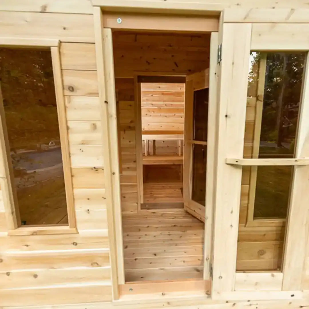 Dundalk LeisureCraft Georgian 6-Person Sauna Cabin with Changeroom