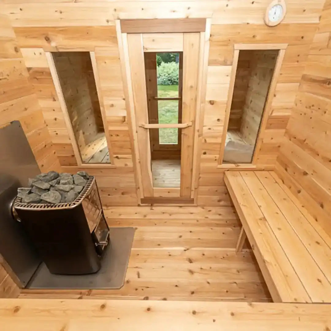 Dundalk LeisureCraft Georgian 6-Person Sauna Cabin with Changeroom