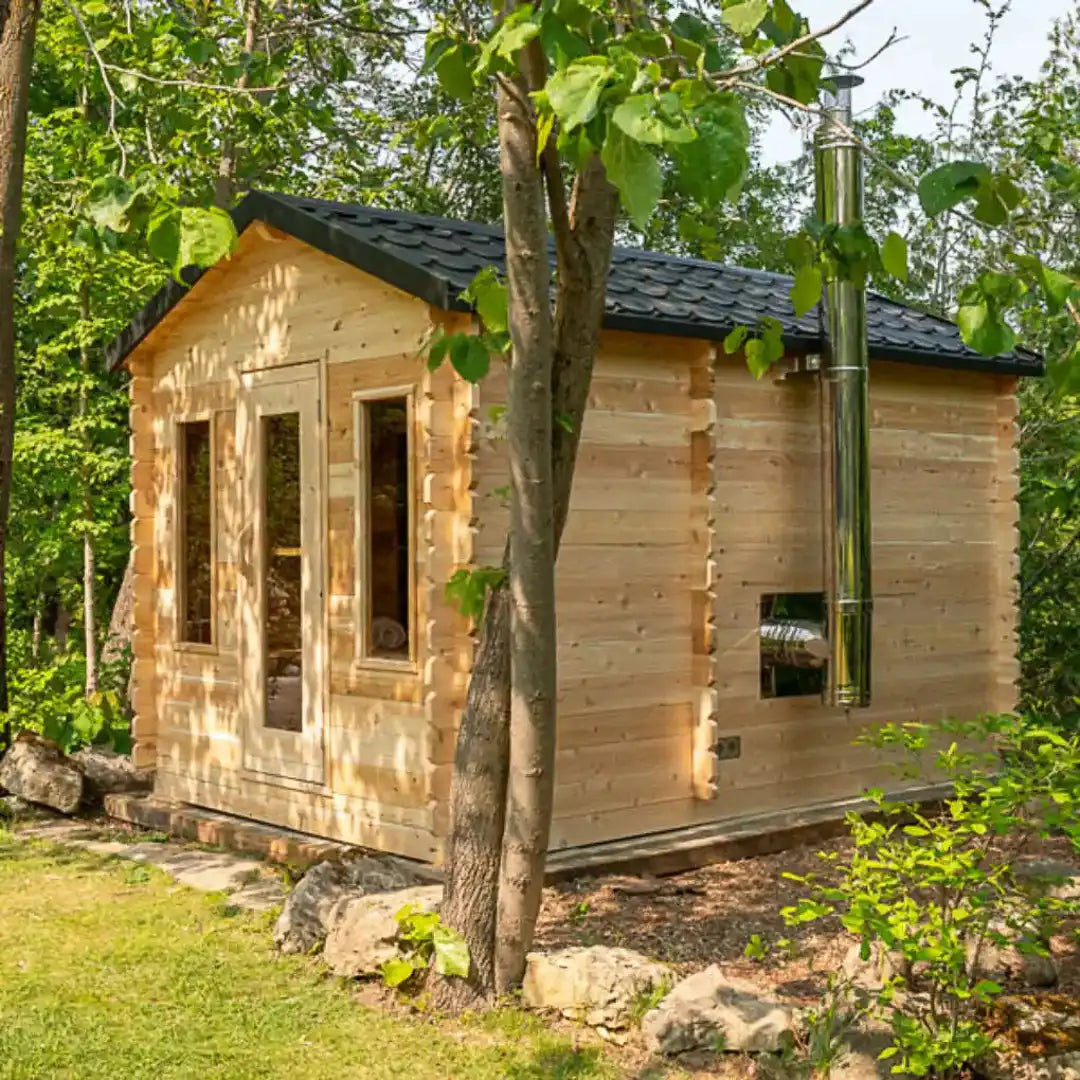 Dundalk LeisureCraft Georgian 6-Person Sauna Cabin with Changeroom