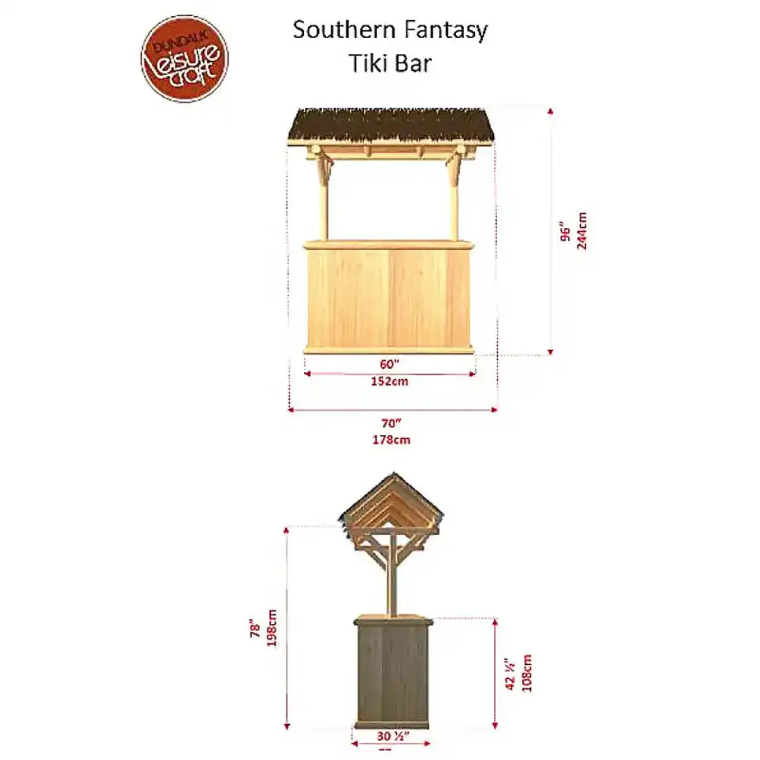 Dundalk LeisureCraft Southern Fantasy Tiki Bar