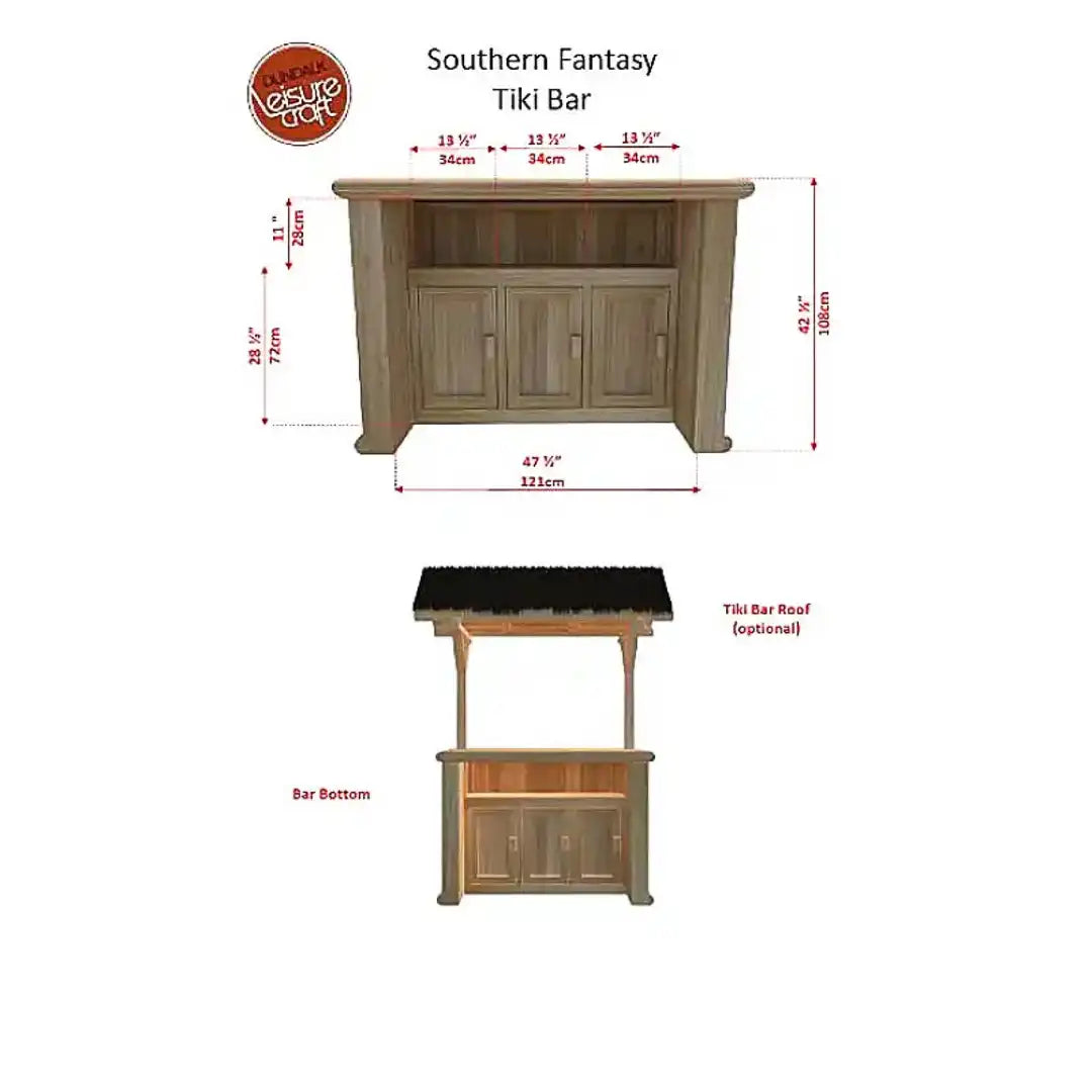 Dundalk LeisureCraft Southern Fantasy Tiki Bar