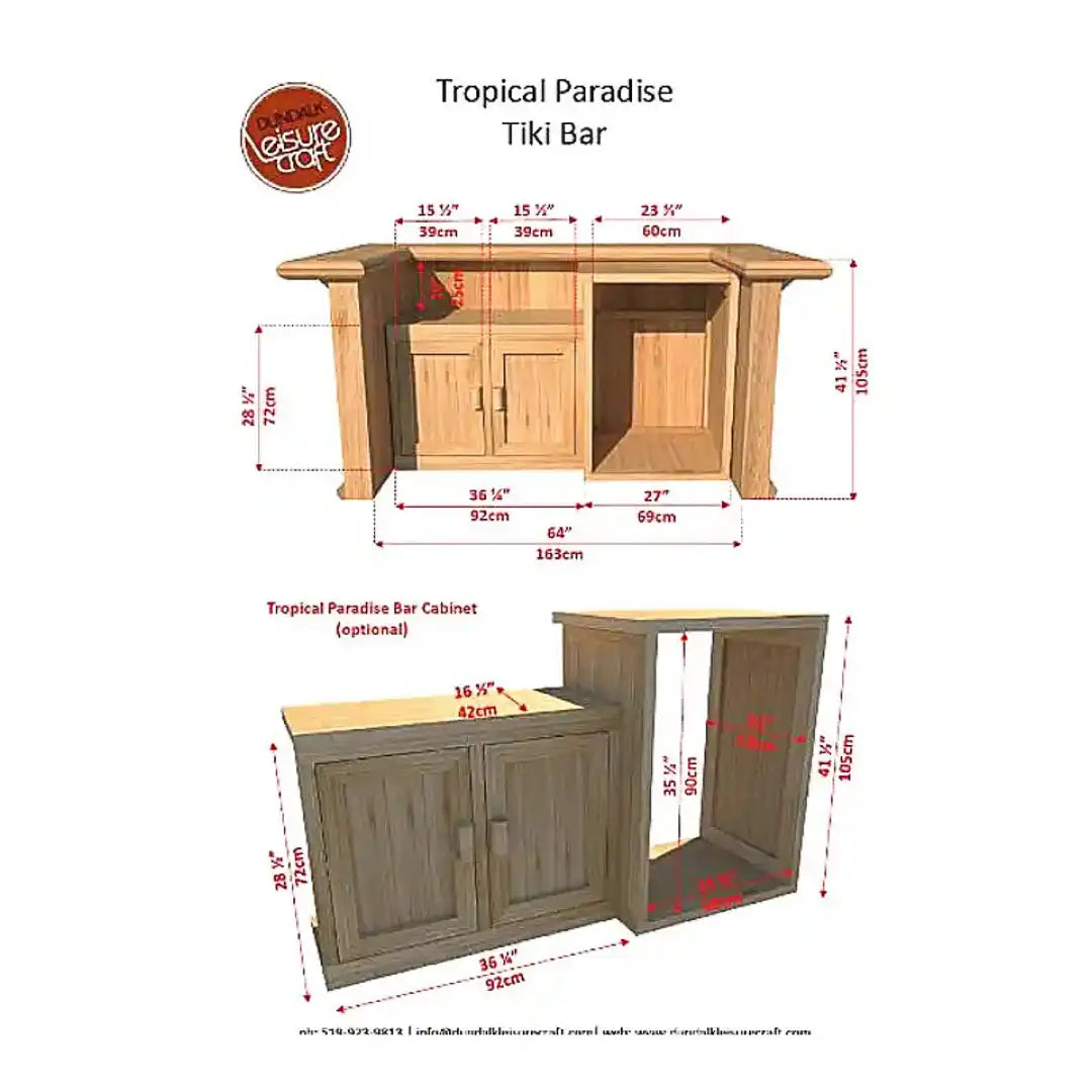 Dundalk LeisureCraft Tropical Paradise Tiki Bar