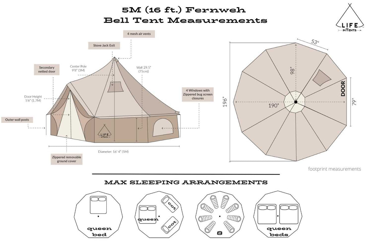 Life inTents 16' Fernweh™ Bell Tent