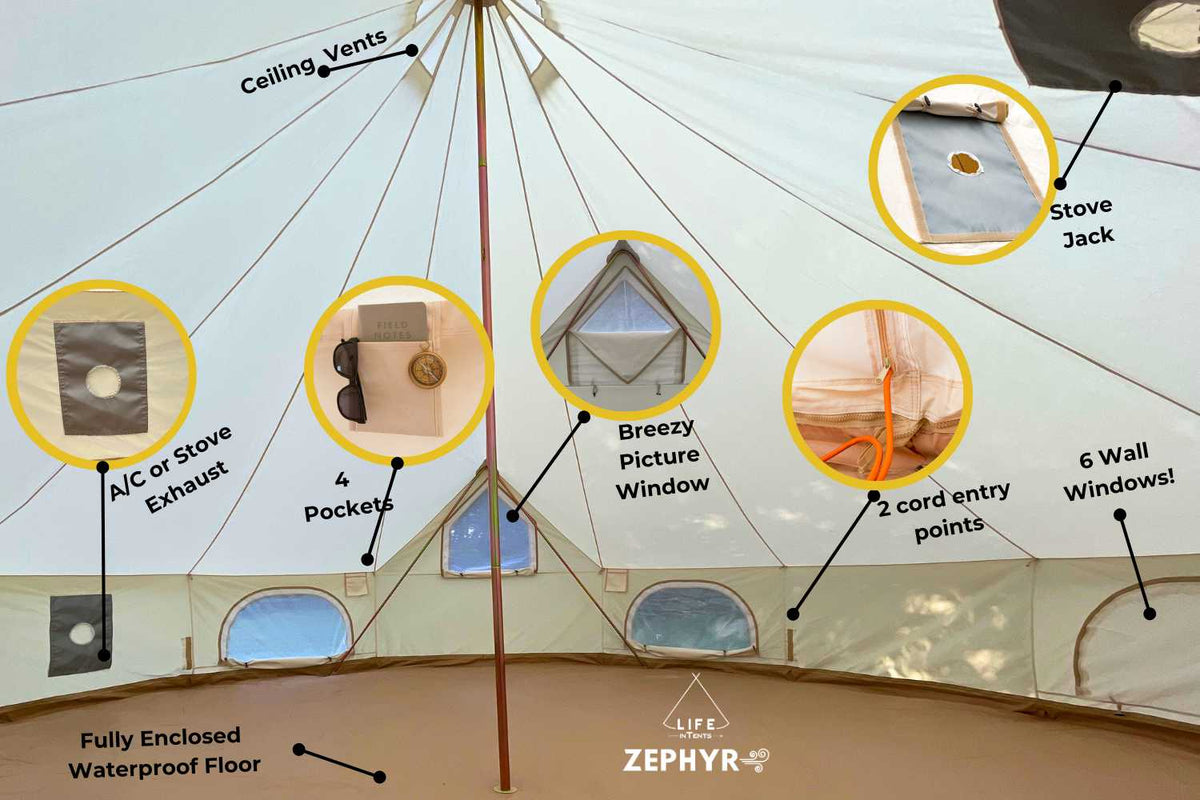 Life inTents 19' Zephyr™ Cabin Tent
