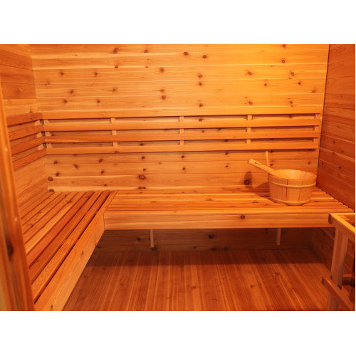 SunRay Saunas Denali 4-Person Contemporary Outdoor Sauna