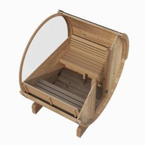SaunaLife E8W 6-Person Outdoor Barrel Sauna - Window