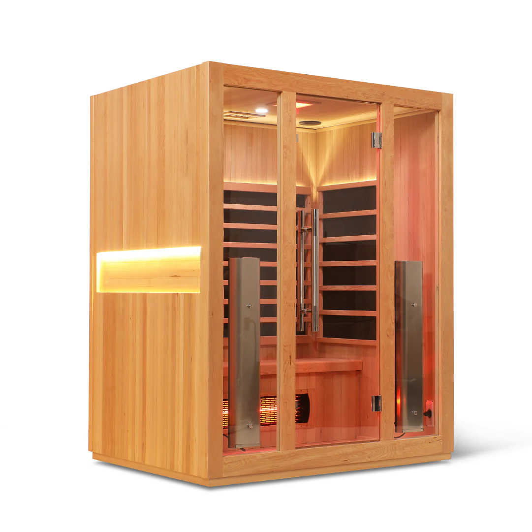 HealthSmart 3-Person Full Spectrum Smart WiFi Infrared Sauna