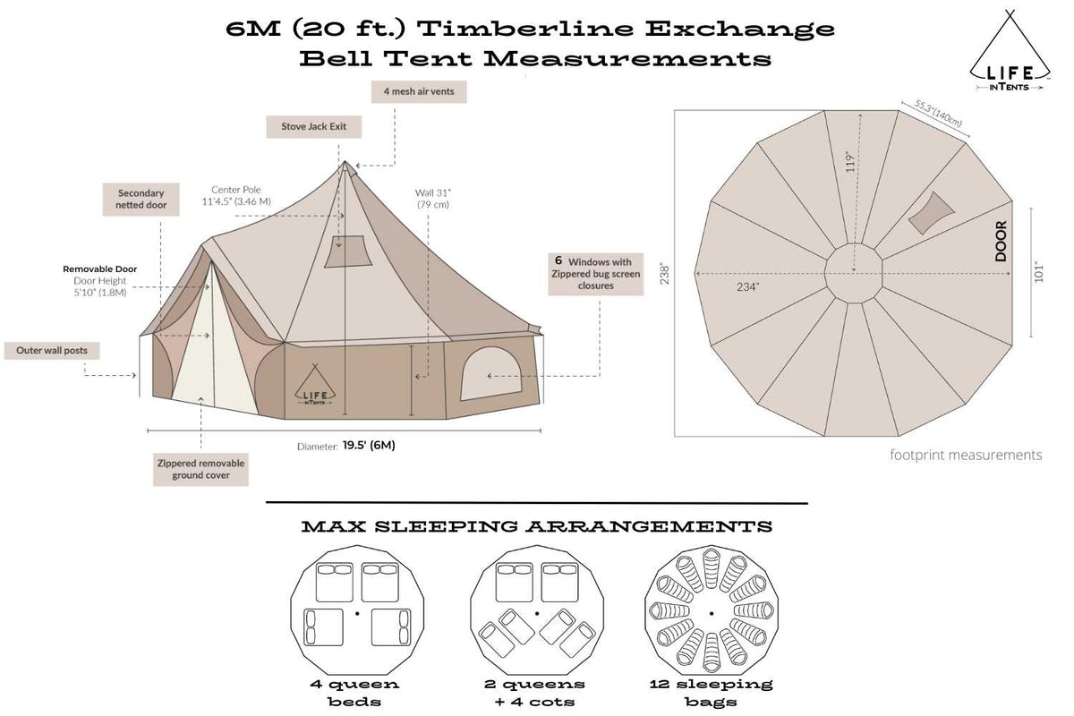 Life inTents 20' Timberline Exchange™ Bell Tent