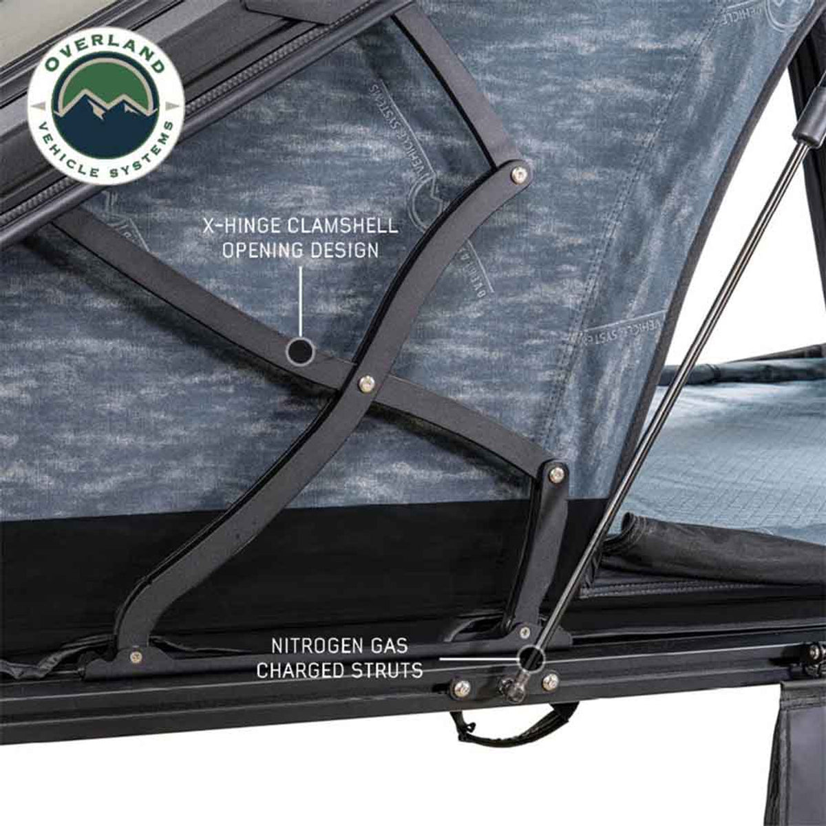 Overland Vehicle Systems XD Lhotse Clamshell Aluminum Hard Shell Roof Top Tent