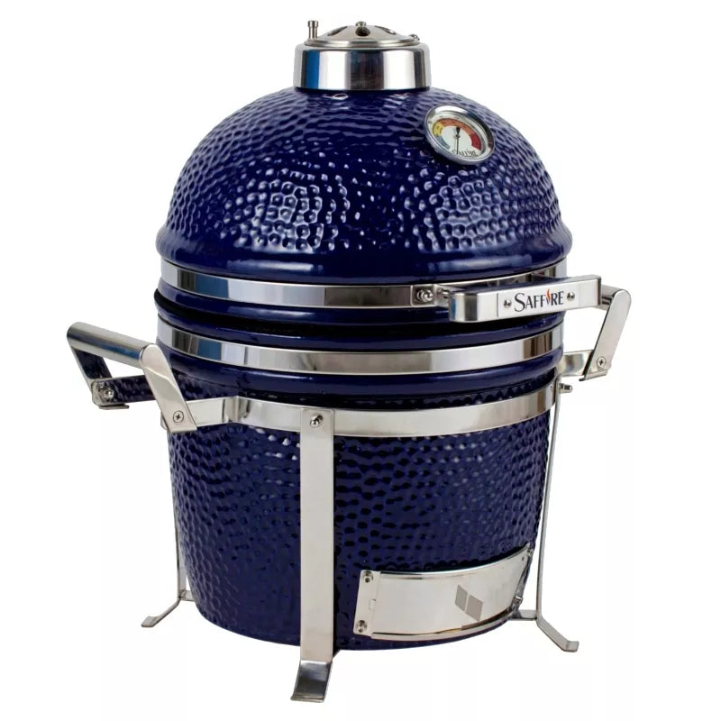 Saffire Portable Kamado Small Ceramic Grill and Smoker