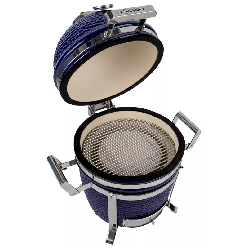 Saffire Portable Kamado Small Ceramic Grill and Smoker