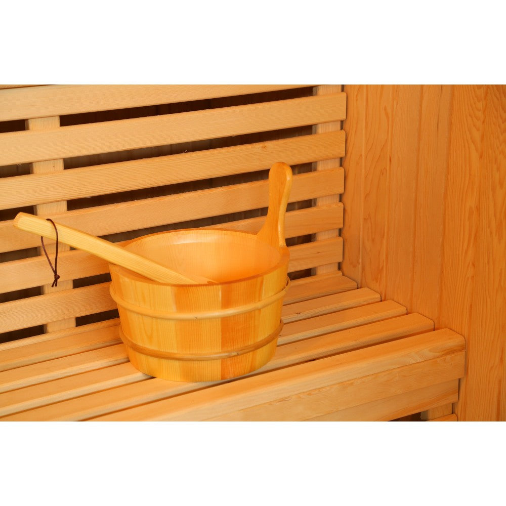 SunRay Saunas Rockledge 2-Person Luxury Traditional Sauna 200LX