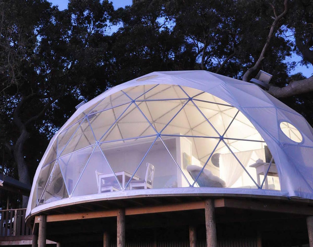 Luna Glamping 32&#39; Stargazer Geodesic Glamping Dome