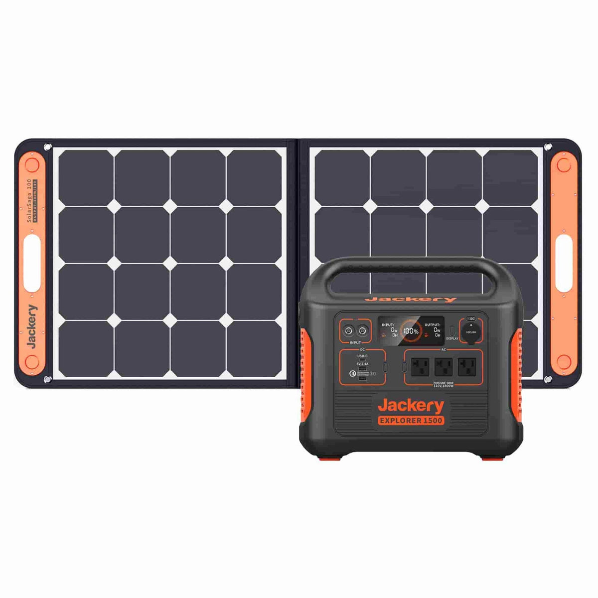 Jackery Explorer 1500 Portable Generator Kit with 100W Panels