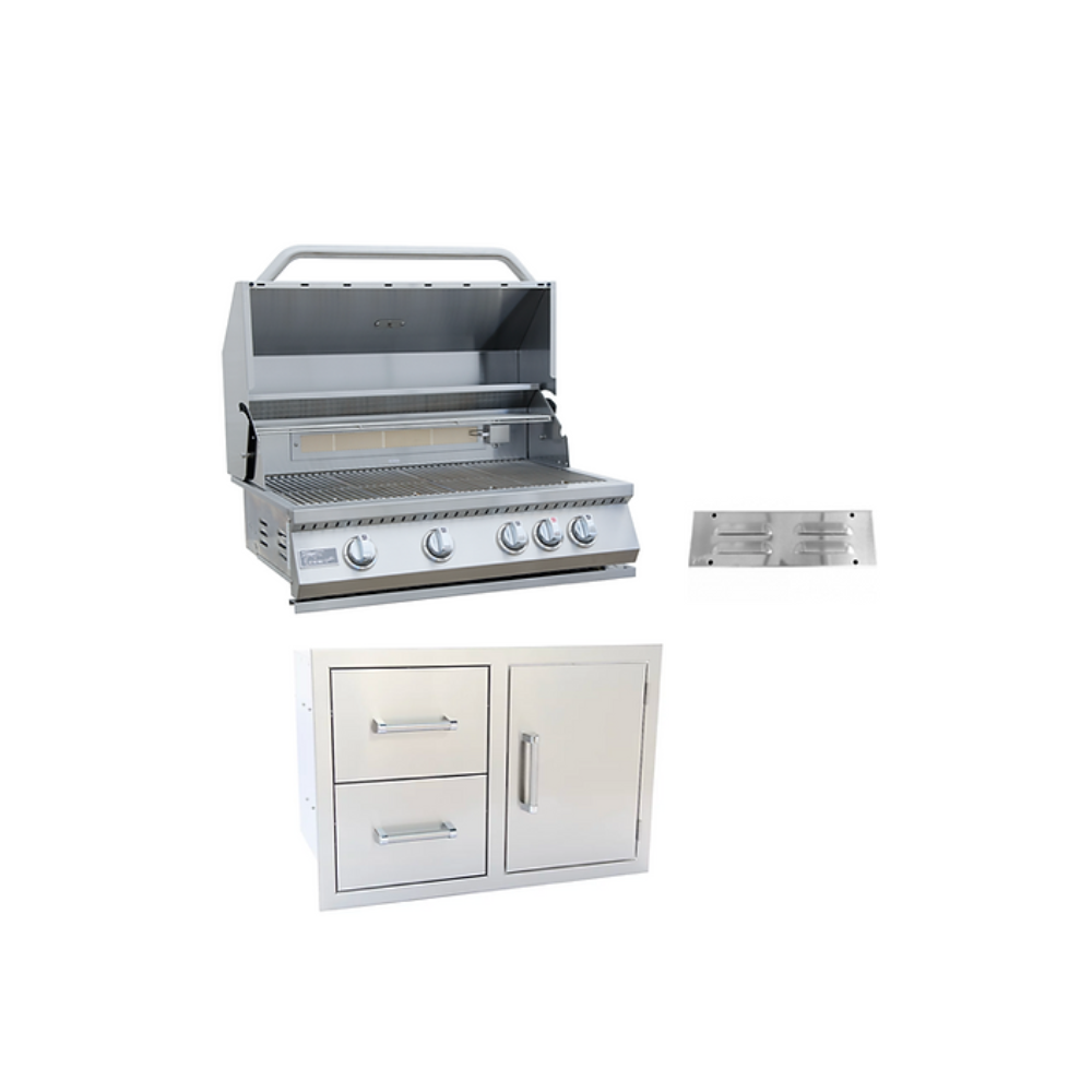 KoKoMo - Teppanyaki, Griddle, Built-In BBQ Grill with Side Burner