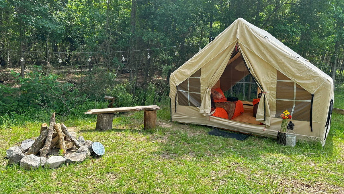 RBM Outdoors Panda Air 4-Person Premium Inflatable Medium Tent with Stove Jack