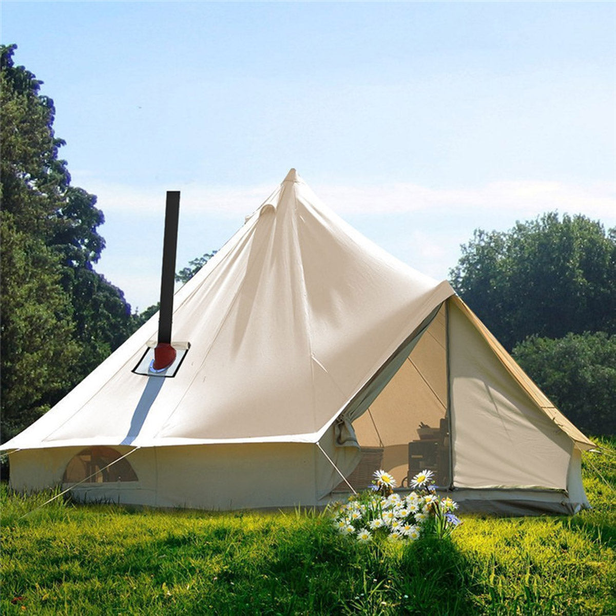 Luna Glamping 19&#39; Canvas Bell Tent