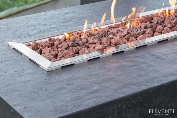 Elementi Hampton Dark Gray Fire Table