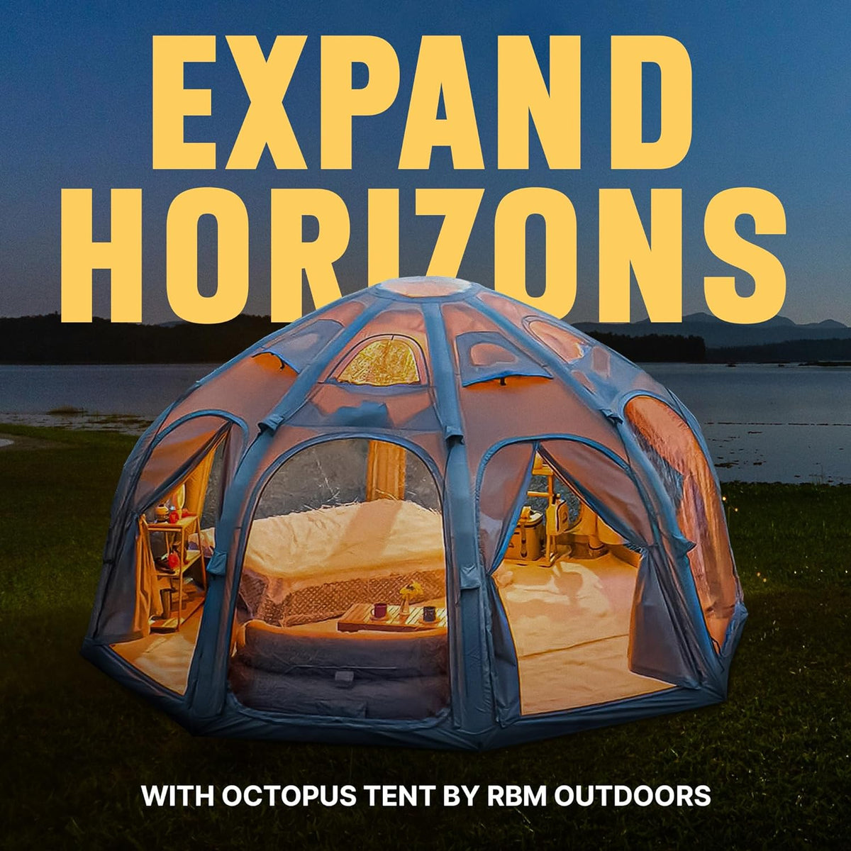 RBM Outdoors 4-Person Octopus Inflatable Tent