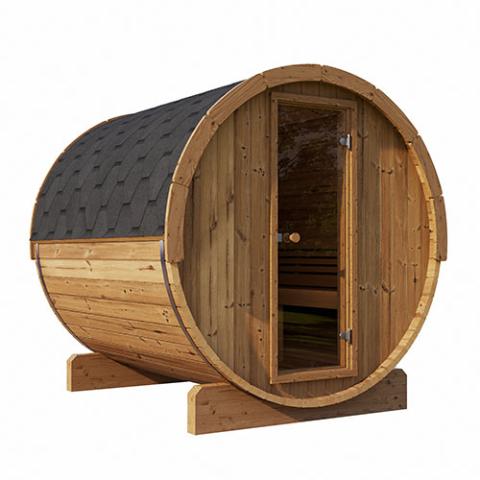 SaunaLife E8 6-Person Outdoor Barrel Sauna