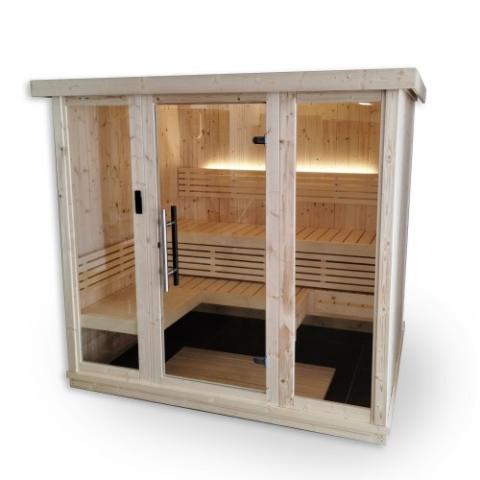 SaunaLife Xperience Series X7 6-Person Indoor Sauna DIY Kit w/LED Light