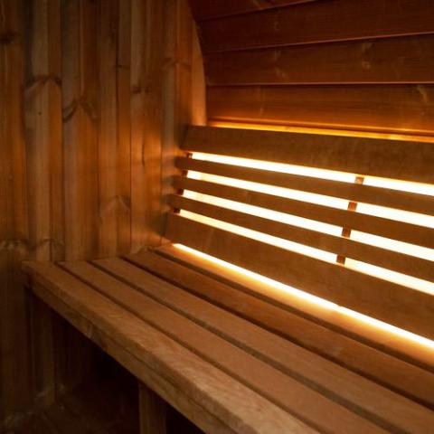 SaunaLife E8W 6-Person Outdoor Barrel Sauna - Window