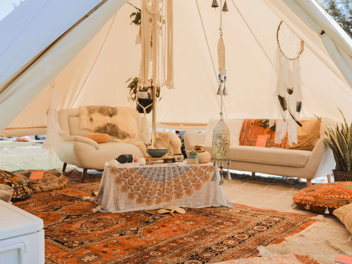 Luna Glamping 16&#39; Canvas Bell Tent