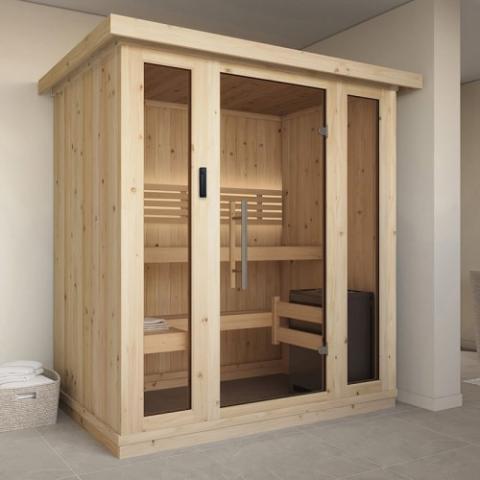 SaunaLife Xperience Series X6 4-Person Indoor Sauna DIY Kit w/LED Light