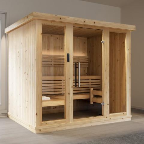 SaunaLife Xperience Series X7 6-Person Indoor Sauna DIY Kit w/LED Light