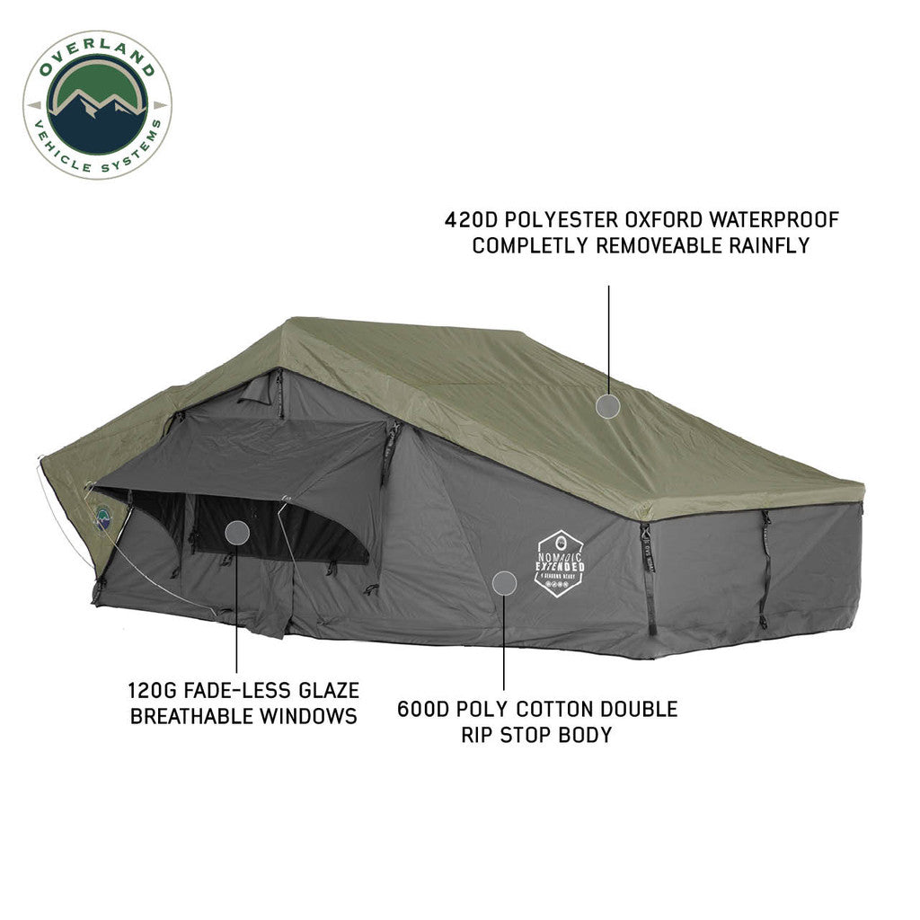 Overland Vehicle Systems Nomadic Extended Roof Top Tent