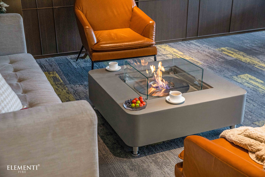 Elementi Perth Space Gray Fire Table