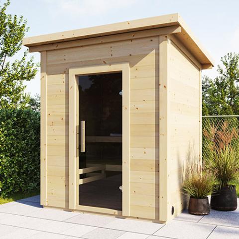 SaunaLife G2 4-Person Outdoor Home Sauna