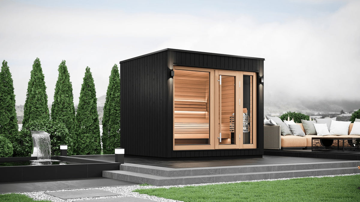 SaunaLife G7S 6-Person Fully-Assembled Outdoor Home Sauna