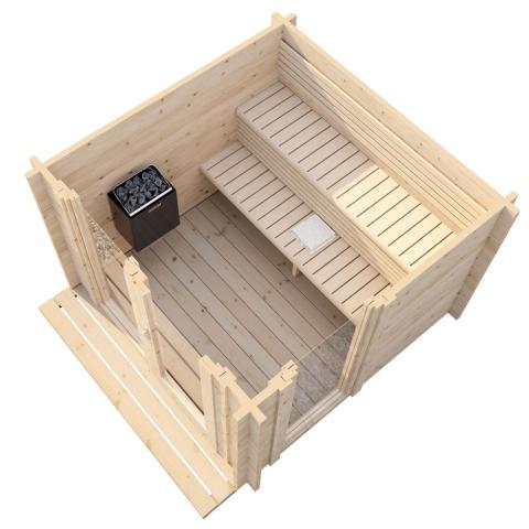 SaunaLife G4 6-Person Outdoor Home Sauna Kit