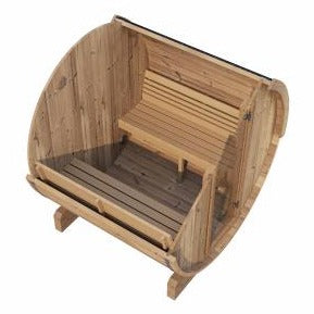 SaunaLife E7 4-Person Outdoor Barrel Sauna