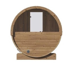 SaunaLife E8W 6-Person Outdoor Barrel Sauna - Window