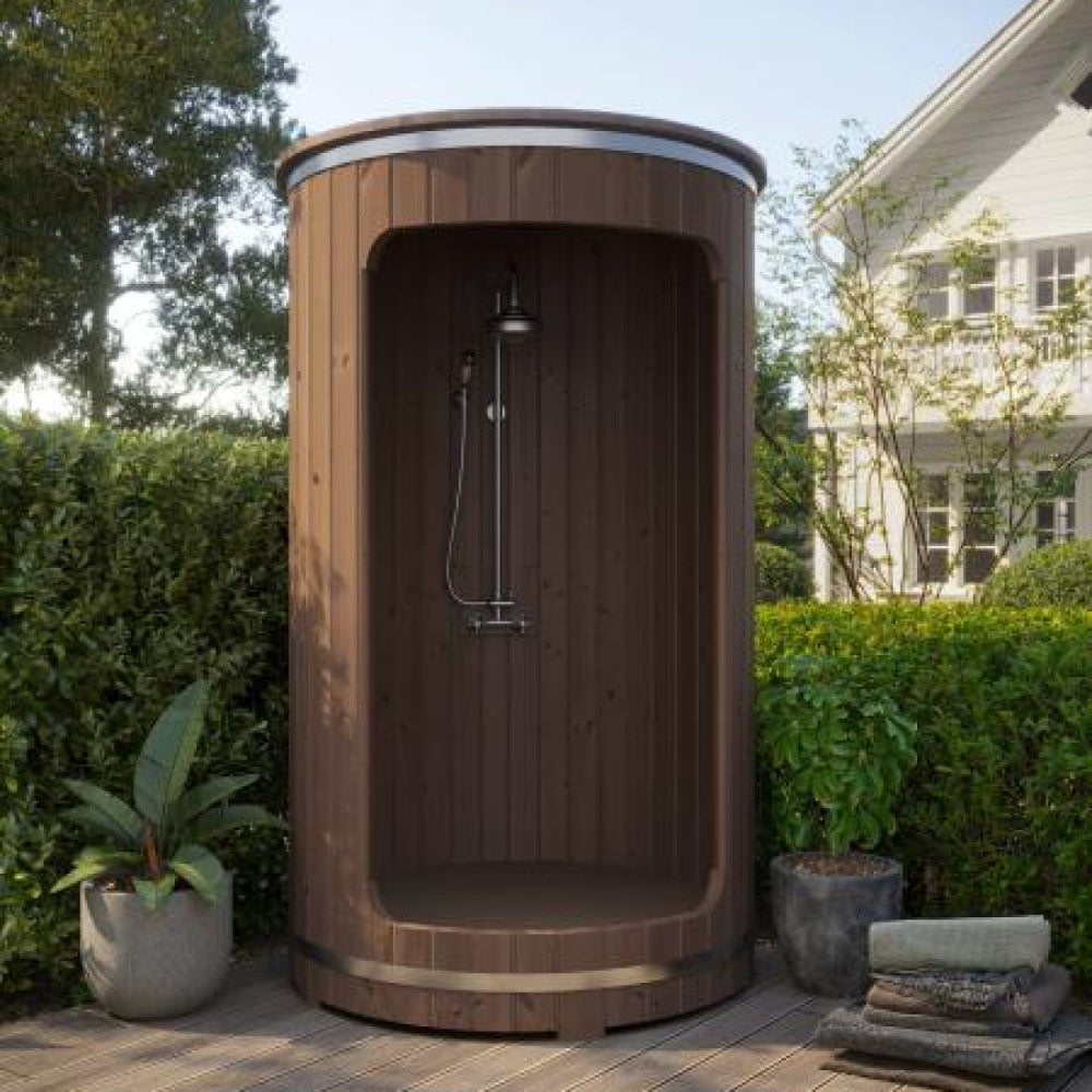 SaunaLife Rain Series R3 Outdoor Barrel Shower Kit