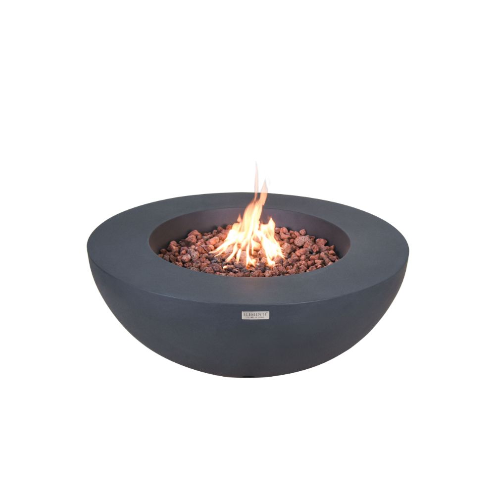 Elementi Lunar Bowl Dark Gray Fire Table