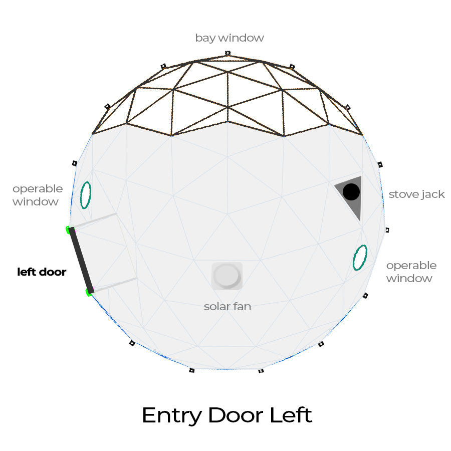 Luna Glamping 26&#39; Stargazer Element Pre-Configured Glamping Dome