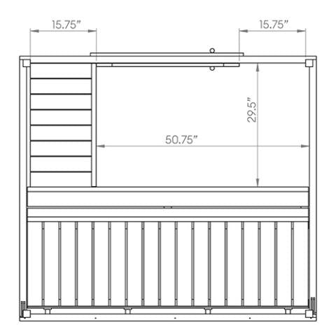 SaunaLife G2 4-Person Outdoor Home Sauna