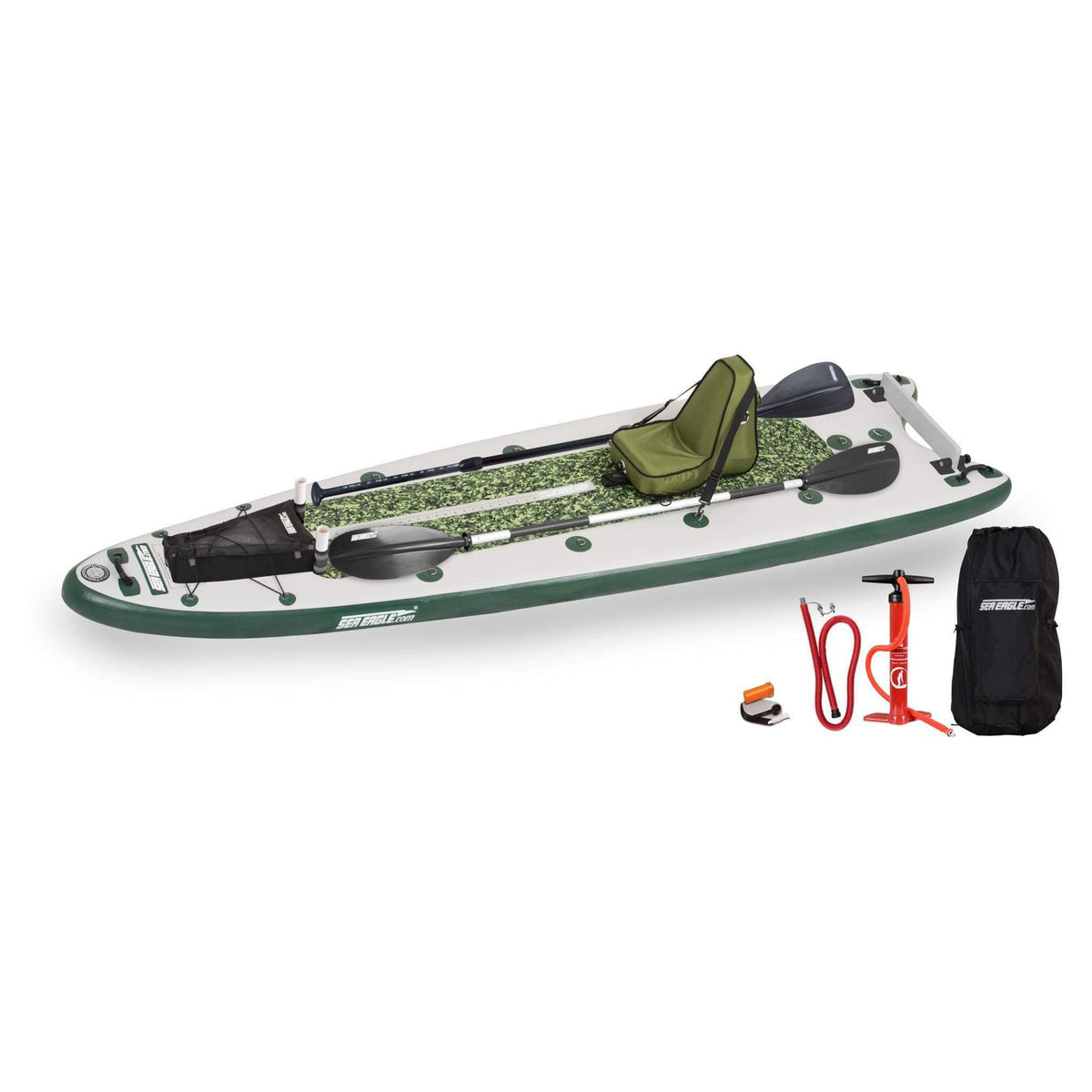 Sea Eagle FS126D Deluxe Inflatable Fishing Stand Up Paddleboard