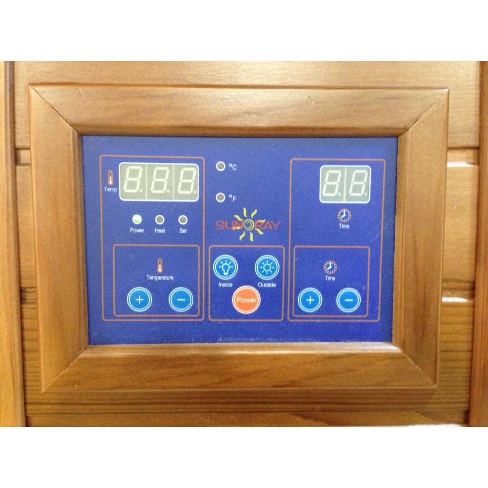 SunRay Saunas Heathrow 2-Person Indoor Infrared Sauna