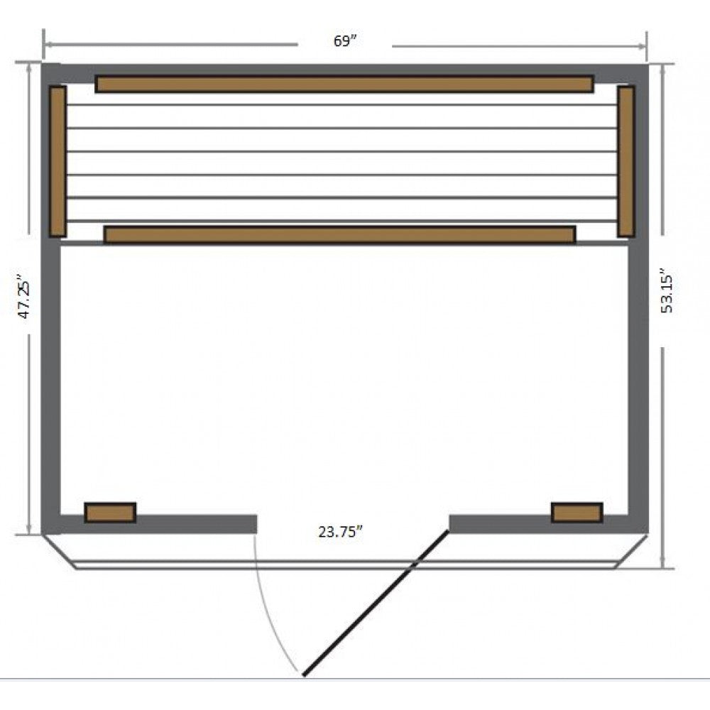 SunRay Sequoia 4-Person Cedar Infrared Sauna